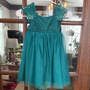 Kensie‎ Girl Teal Lace Formal Dress